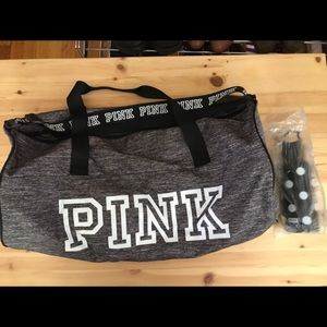 New PINK gym bag and water bottle set